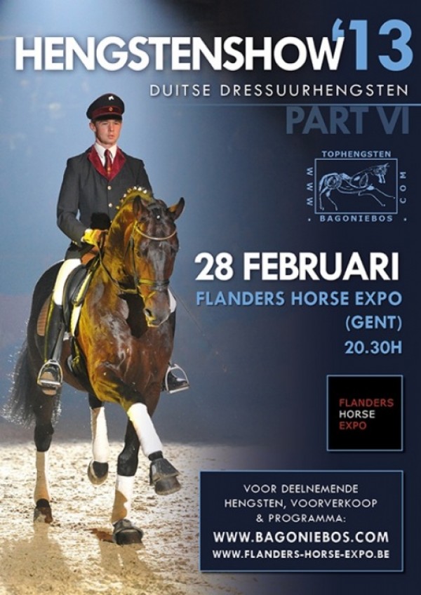 Definitieve startlijst Hengstenshow 28/2 Flanders Horse Expo